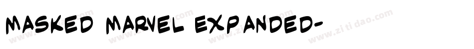 Masked Marvel Expanded字体转换